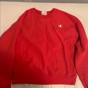 Red champion crew neck